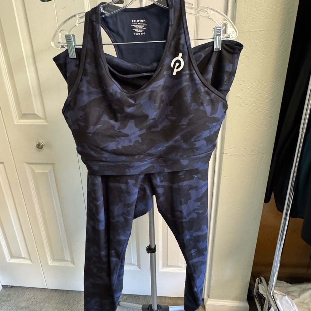 Peloton Navy Blue Activewear Top
